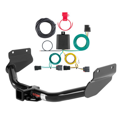11 - 13 Dodge Durango Excluding SRT Curt 2", Class 3 Trailer Tow Hitch + 4-flat Wiring Kit 13182