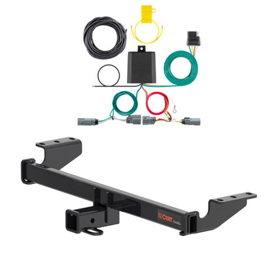 2021 - 2024 Ford Bronco Sport Curt 2", Class 3 Trailer Tow Hitch + 4-flat Wiring Kit 13474