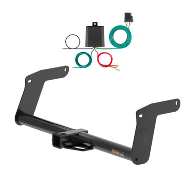 2022 - 2026 Lexus NX350h Curt 2", Class 3 Trailer Tow Hitch + 4-flat Wiring Kit 13498