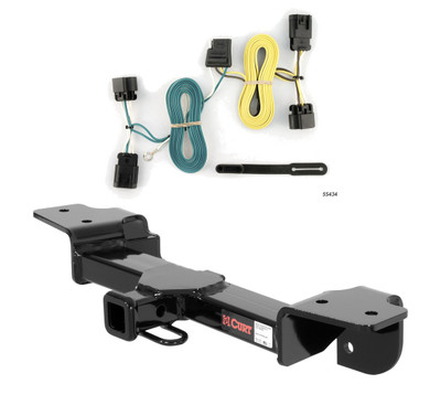 2005 - 2006 Pontiac Pursuit Sedan, excluding GT Curt 1-1/4", Class 1 Trailer Tow Hitch + 4-flat Wiring Kit 11430