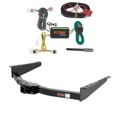 2012 - 2021 Nissan NV3500 Curt 2", Class 4 Trailer Tow Hitch + 4-flat Wiring Kit 14000