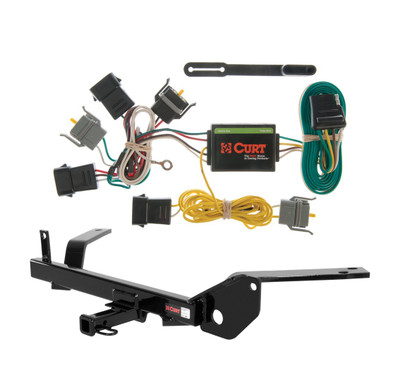 1996 - 2005 Mercury Sable Wagon, excluding dual exhaust Curt 1-1/4", Class 2 Trailer Tow Hitch + 4-flat Wiring Kit 12232
