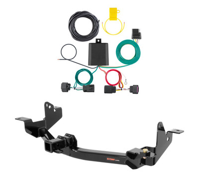2014 - 2026 RAM ProMaster 3500 Standard length cargo van Curt 2", Class 3 Trailer Tow Hitch + 4-flat Wiring Kit 13207