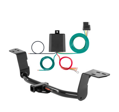 2016 - 2020 Lexus IS300 Curt 1-1/4", Class 1 Trailer Tow Hitch + 4-flat Wiring Kit 11389