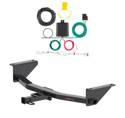 2019 - 2026 Mazda 3 Sedan Curt 1-1/4", Class 1 Trailer Tow Hitch + 4-flat Wiring Kit 11636
