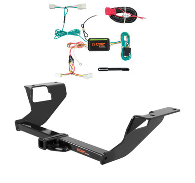 2015 - 2021 Subaru WRX STI Curt 1-1/4", Class 1 Trailer Tow Hitch + 4-flat Wiring Kit 11408
