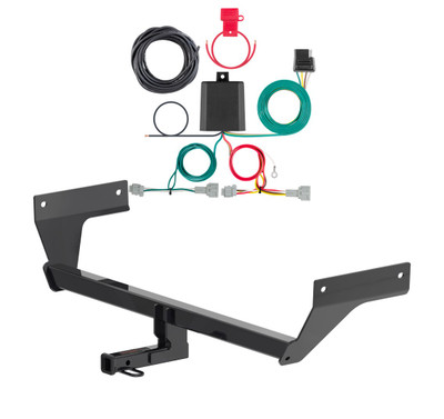2021 - 2026 Nissan Rogue Curt 1-1/4", Class 2 Trailer Tow Hitch + 4-flat Wiring Kit 12202