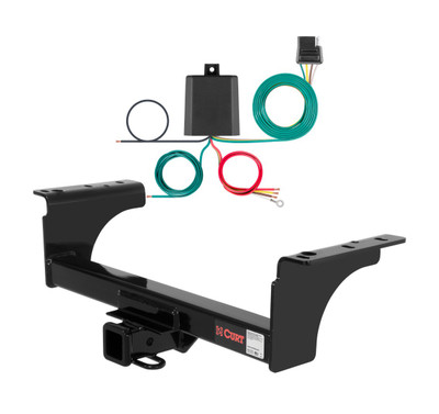 2011 - 2024 RAM 5500 Curt 2", Class 4 Trailer Tow Hitch + 4-flat Wiring Kit 14070