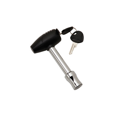 Bulldog Trailer Hitch Lock, Fits 1-1/4 in. & 2 in. Receivers, 1/2 in. & 5/8 in. Pin Diameter, Easy Access