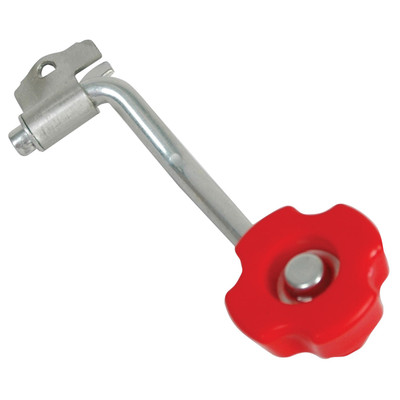 Bulldog Trailer Jack Replacement Part, Topwind  Crank, 6-3/4 in. Radius w/Red Bulldog Knob For 750-5,000 lbs. Jacks