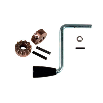 Bulldog Trailer Jack Replacement Part, Sidewind Crank Kit, Handle, 5-51/64 in. Radius Assemly & Gear 2,000 lbs. Jacks
