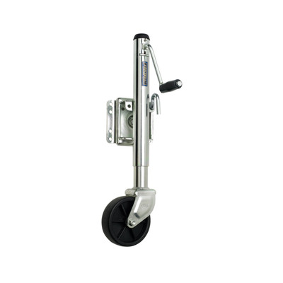 Fulton Utility Trailer Jack, Side Mount, 1,200 lbs. Lift Capacity, Side Wind, Bolt-On, 10 in. Travel