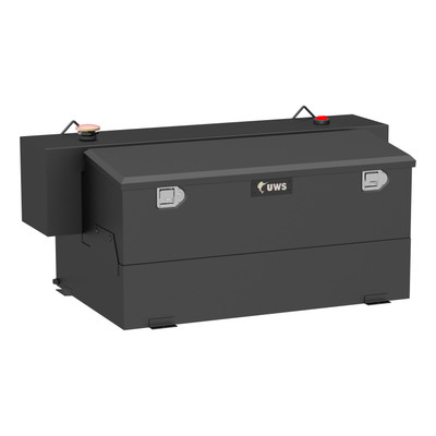 UWS Matte Black Hammerhead-Style 100-Gallon Steel-Aluminum Combo Transfer Tank ST-100HH-CB-MB