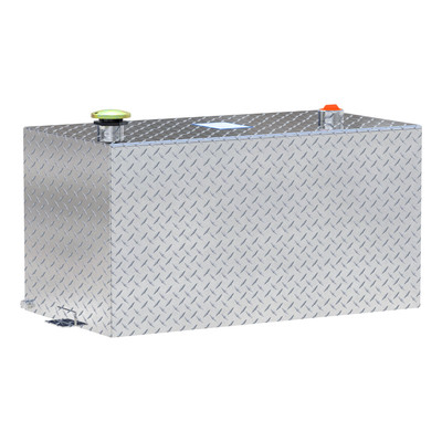 UWS 50-Gallon Rectangle Bright Aluminum Transfer Tank TT-50-R-T-P