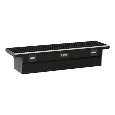UWS Gloss Black 69" Secure Lock Truck Tool Box, Low Profile SL-69-LP-BLK