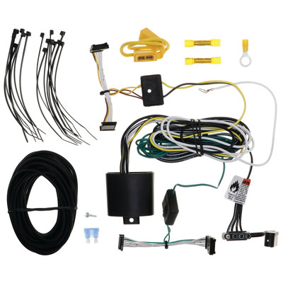 Tekonsha T-One T-Connector Custom Harness, 4-Way Flat, w/Circuit Protected ModuLite HD Module 118887