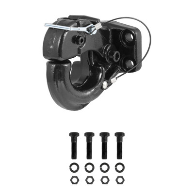 CURT Pintle Hook (20,000 lbs., 2-1/2" or 3" Lunette Rings) Trailer Hitch Pintle Hook Mount
