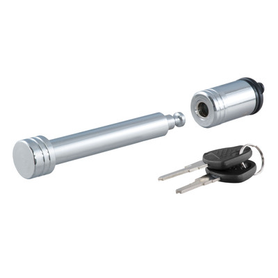 CURT 5/8" Hitch Lock (2" or 2-1/2" Receiver, Barbell, Chrome) Trailer Hitch Lock