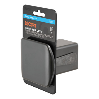 CURT 2" Black Plastic Hitch Tube Cover (Packaged) Trailer Hitch Cover