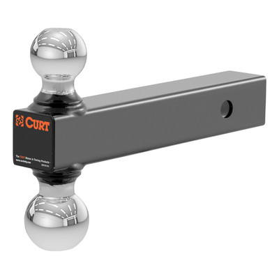 CURT Multi-Ball Mount (2" Hollow Shank, 2" & 2-5/16" Chrome Balls) Trailer Hitch Ball Mount