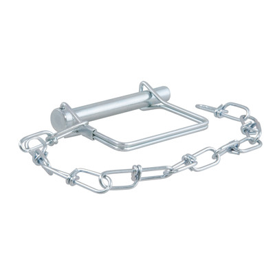 CURT 3/8" Safety Pin with 12" Chain (2-3/4" Pin Length) Trailer Hitch Lock