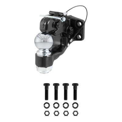 CURT Ball & Pintle Hitch (2-5/16" Ball, 16,000 lbs. Ball Capacity) Trailer Hitch Pintle Hook Mount