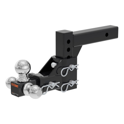 CURT Adjustable Tri-Ball Mount (2" Shank, 1-7/8", 2" & 2-5/16" Balls) Trailer Hitch Ball Mount