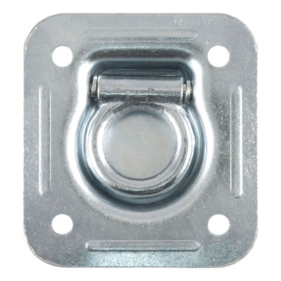 CURT 1-1/2" x 1-1/2" Recessed Tie-Down Ring (5,000 lbs, Clear Zinc) Tie Down Anchor