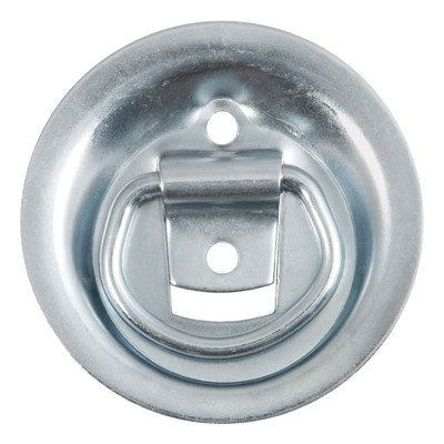 CURT 1-1/8" x 1-5/8" Recessed Tie-Down Ring (1,000 lbs, Clear Zinc) Tie Down Anchor