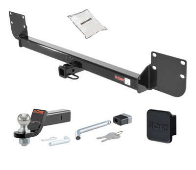 05 - 08 Mini Cooper Convertible, excluding 'S' model 1.25in. CURT Trailer Hitch + Ball Mount + Cover + Lock Kit by CURT HWA1961