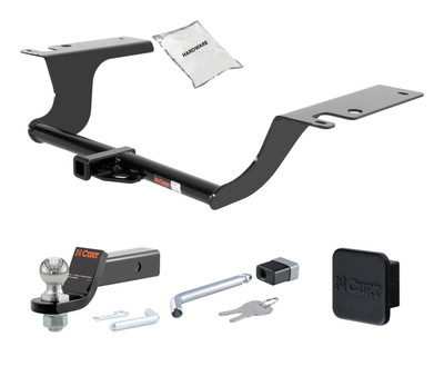 11 - 14 Hyundai Sonata -- 1.25in. CURT Trailer Hitch + Ball Mount + Cover + Lock Kit by CURT HWA1449