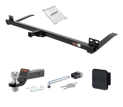 78 - 88 Oldmobile Cutlass Supreme RWD 1.25in. CURT Trailer Hitch + Ball Mount + Cover + Lock Kit by CURT HWA2105