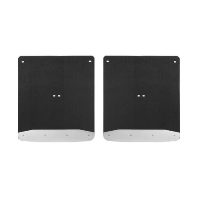 LUVERNE Rear Dually 20" x 23" Rubber Mud Guards, Select Silverado, Sierra 3500 (2 Flaps) 251544