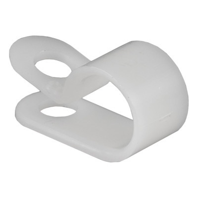 CURT 59828 3/8-Inch Convoluted Slit Loom Wire Protection Tube Clamps, 25-Pack