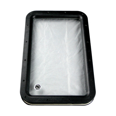 Lippert Inner & Outer Window Frame with Seal & Glass - 12" x 21" Black #363370