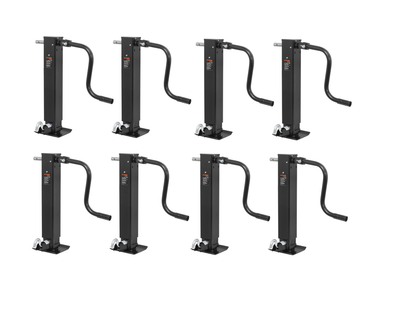 8x CURT Direct-Weld Square Jack with Side Handle (12,000 lbs, 12-1/2" Travel) Trailer Jack