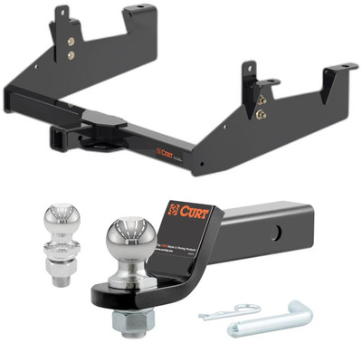 2020-2025 Chevrolet Silverado 3500 HD Excluding factory receiver or cab & chassis CURT Class 4 Trailer Hitch, 2" Receiver + 2" Ball + 1-7/8" Ball Kit