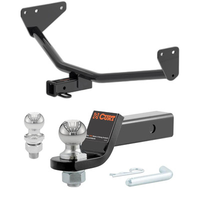 2023-2025 Mitsubishi Outlander PHEV All CURT Class 3 Trailer Hitch, 2" Receiver + 2" Ball + 1-7/8" Ball Kit