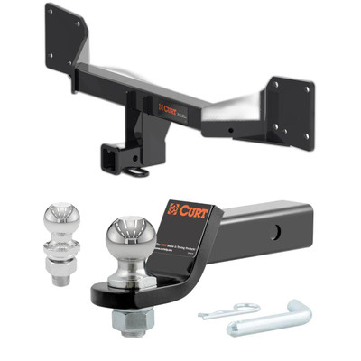 2018-2025 Audi Q5 All CURT Class 3 Trailer Hitch, 2" Receiver + 2" Ball + 1-7/8" Ball Kit