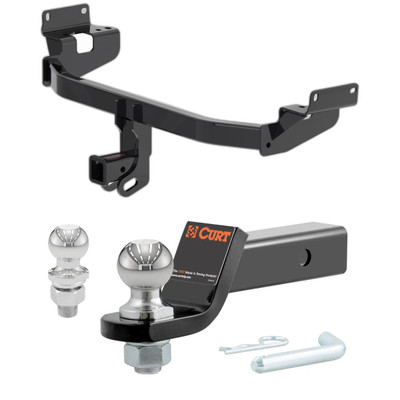 2024-2025 Lincoln Nautilus All CURT Class 3 Trailer Hitch, 2" Receiver + 2" Ball + 1-7/8" Ball Kit