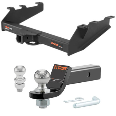 1994-2002 Dodge Ram 3500 With factory bumper Xtra Duty CURT Class 5 Trailer Hitch, 2" Receiver + 2" Ball + 1-7/8" Ball Kit