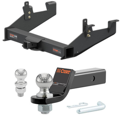 2020-2025 Chevrolet Silverado 2500 HD Excluding factory receiver Xtra Duty CURT Class 5 Trailer Hitch, 2" Receiver + 2" Ball + 1-7/8" Ball Kit
