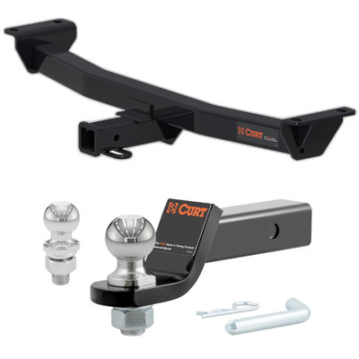2019-2023 Ford Ranger All CURT Class 3 Trailer Hitch, 2" Receiver + 2" Ball + 1-7/8" Ball Kit