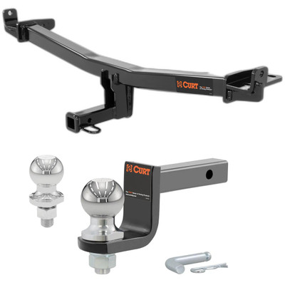 2015-2018 Audi Q3 Quattro All Class 2 Trailer Hitch, 1-1/4" Receiver + 2" Ball + 1-7/8" Ball Kit