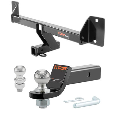 2016-2020 Mercedes-Benz GLC300 Excluding factory receiver CURT Class 3 Trailer Hitch, 2" Receiver + 2" Ball + 1-7/8" Ball Kit