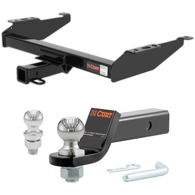 1999-2000 Chevrolet Silverado 2500 Dual Exhaust Only CURT Class 3 Hitch, 2" Receiver + 2" Ball + 1-7/8" Ball Kit