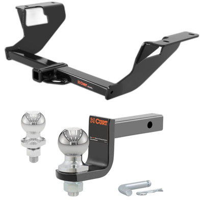 2015-2021 Subaru WRX STI All Class 1 Trailer Hitch, 1-1/4" Receiver + 2" Ball + 1-7/8" Ball Kit