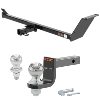 2008 Mitsubishi Lancer Evolution GSR, Excluding Fore to Aft Mufflers Class 1 Trailer Hitch, 1-1/4" Receiver + 2" Ball + 1-7/8" Ball Kit