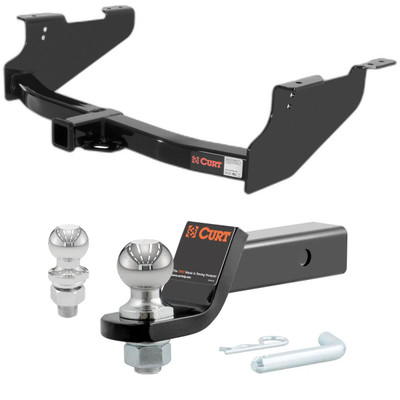 2007-2010 Dodge Ram 3500 Excluding factory receiver or cab & chassis CURT Class 4 Trailer Hitch, 2" Receiver + 2" Ball + 1-7/8" Ball Kit