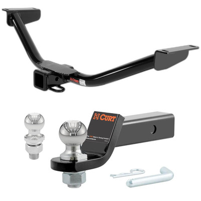 2010-2012 Acura RDX All CURT Class 3 Trailer Hitch, 2" Receiver + 2" Ball + 1-7/8" Ball Kit